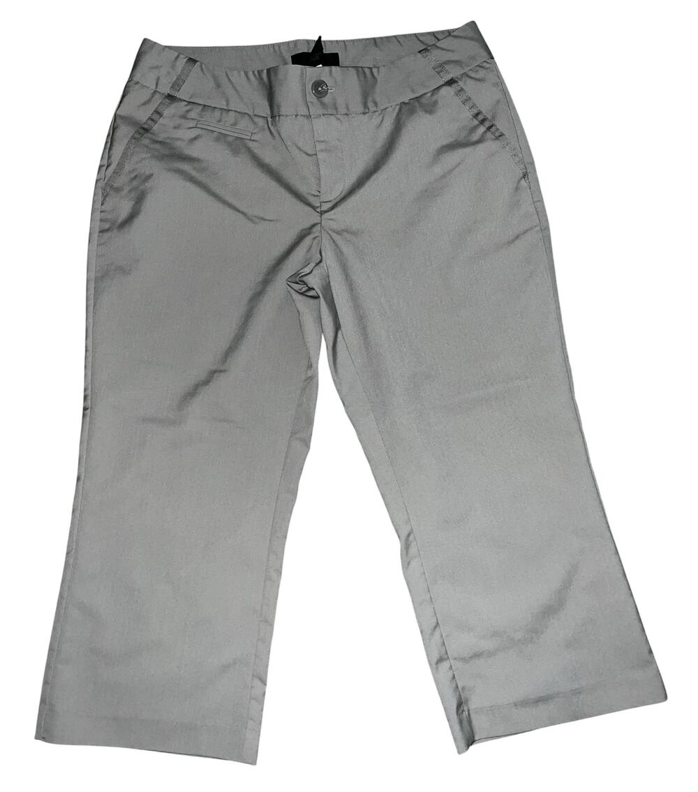 Mossimo Women’s Gray Capris Straight Leg Size 10
